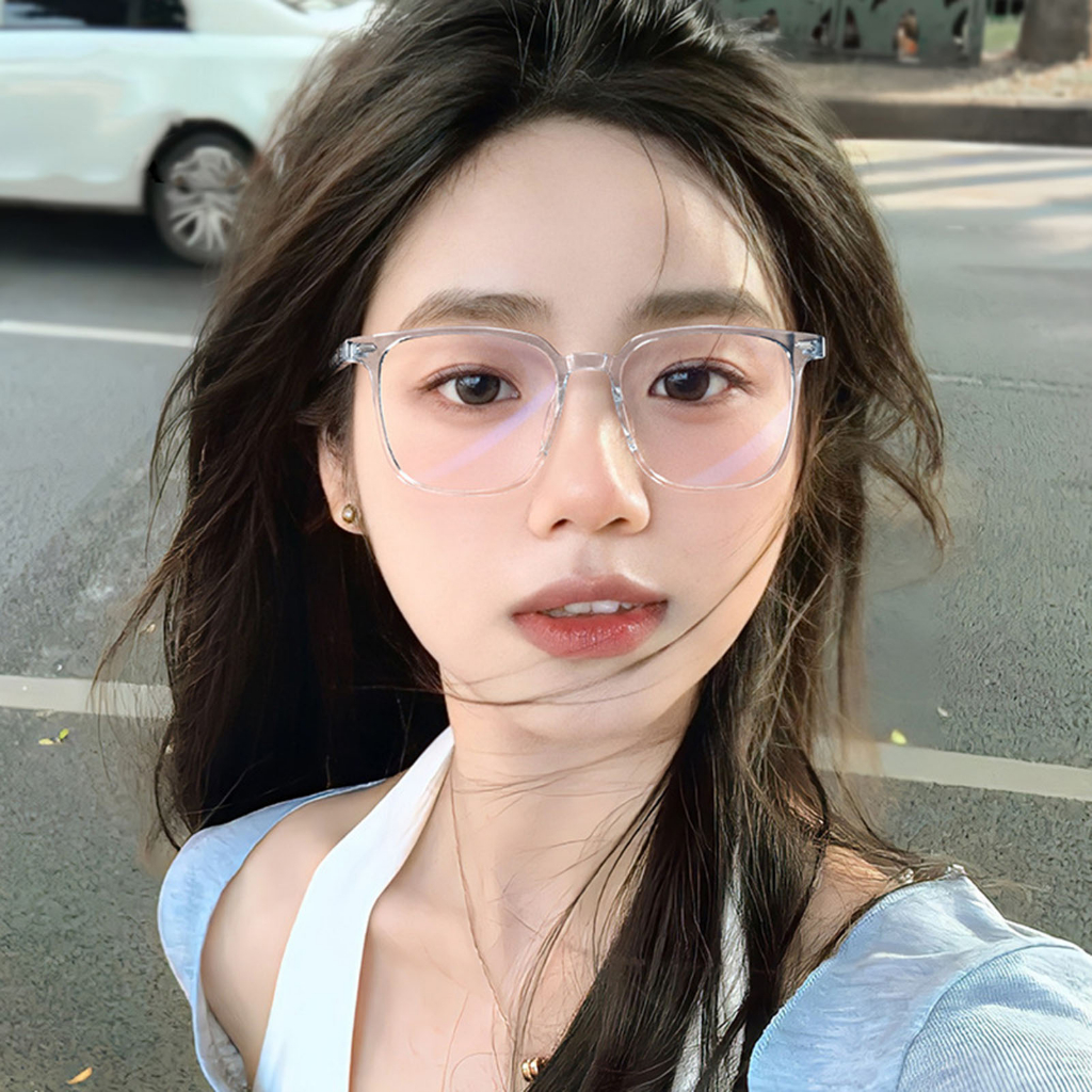 Kính Mát Gọng Vuông Chống Tia Bức Xạ Phong Cách Âu Mỹ Cho Nam Grade - 50 100 150 200 250 300 350 400Myopia