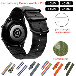 Dây Đeo Nylon Thoáng Khí 20mm 22mm Cho Đồng Hồ Thông Minh Samsung Galaxy watch 5 / pro / 4 / Classic Amazfit 18mm 24mm
