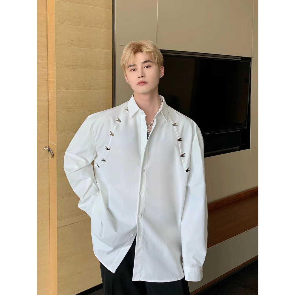 Áo Sơ Mi Nam Dài Tay Cổ Bẻ Thời Trang Hàn
