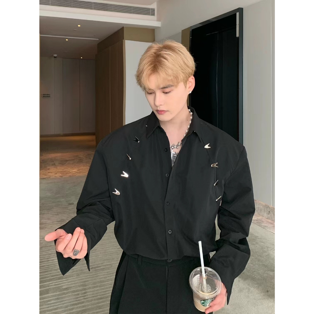 Áo Sơ Mi Nam Dài Tay Cổ Bẻ Thời Trang Hàn