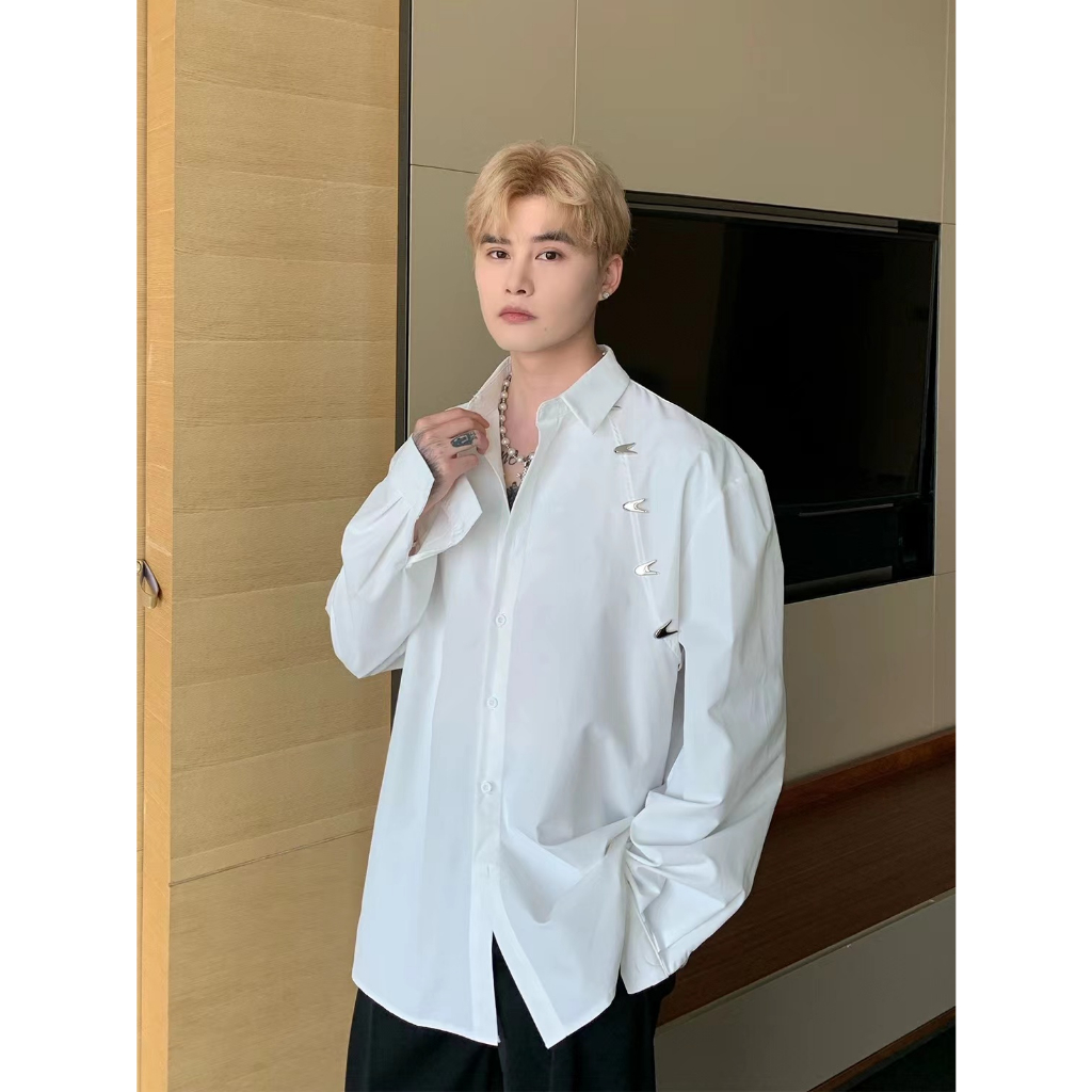 Áo Sơ Mi Nam Dài Tay Cổ Bẻ Thời Trang Hàn
