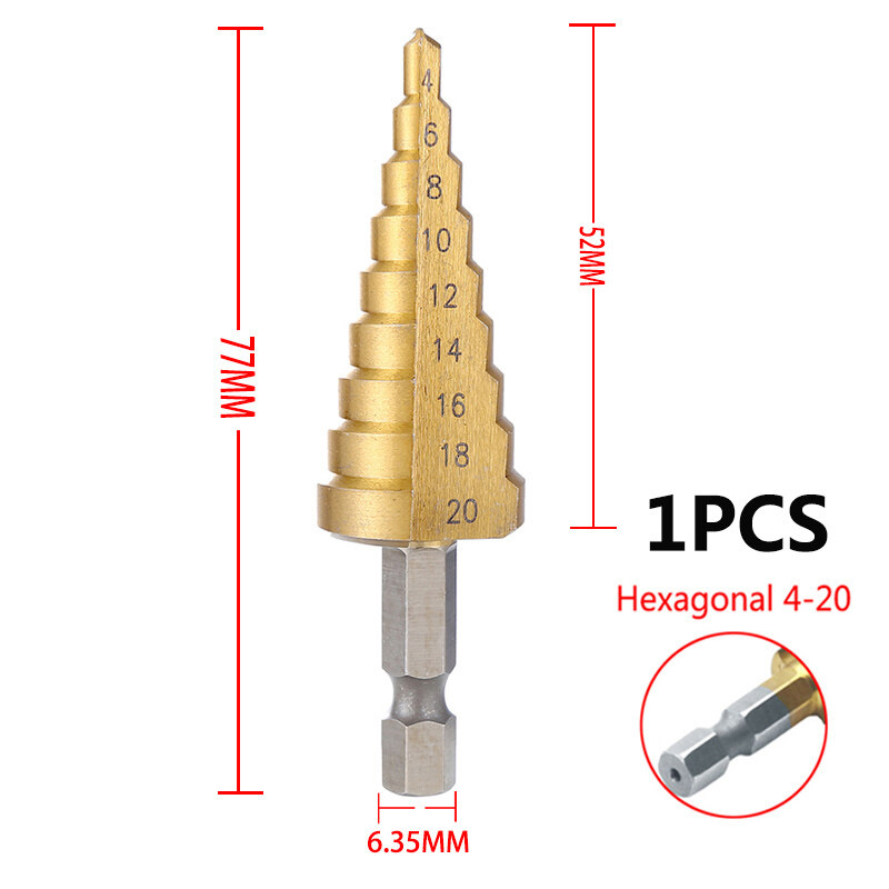 Mũi Khoan 4-12mm / 4-20mm / 4-32mm Chuyên Dụng