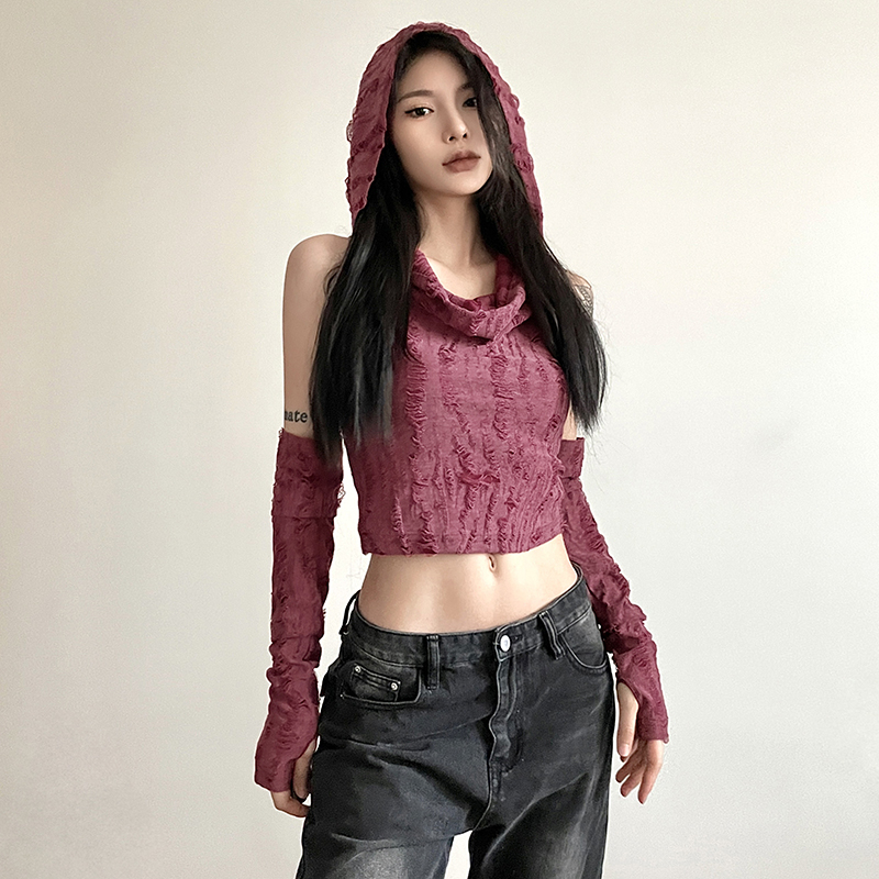 Áo Croptop Sát Nách Màu Xám Trơn Dáng Ôm Khoét Rỗng Kiểu Vintage Thời Trang Mùa Hè Cho Bạn Gái