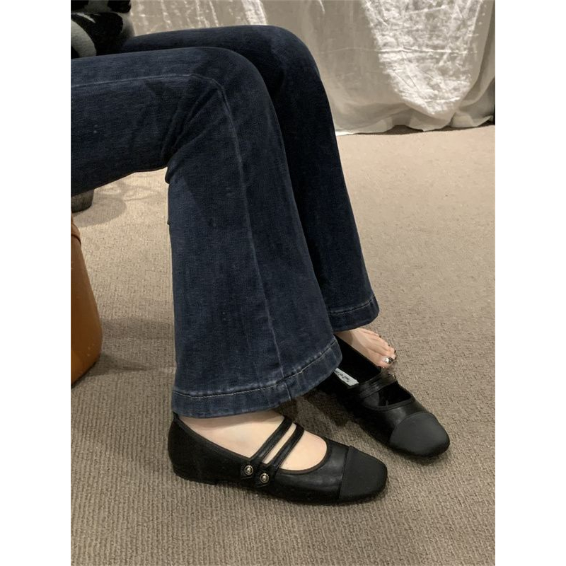 Giày Da Đế Bằng Phong Cách Hàn Quốc Thời Trang Cho Nữ