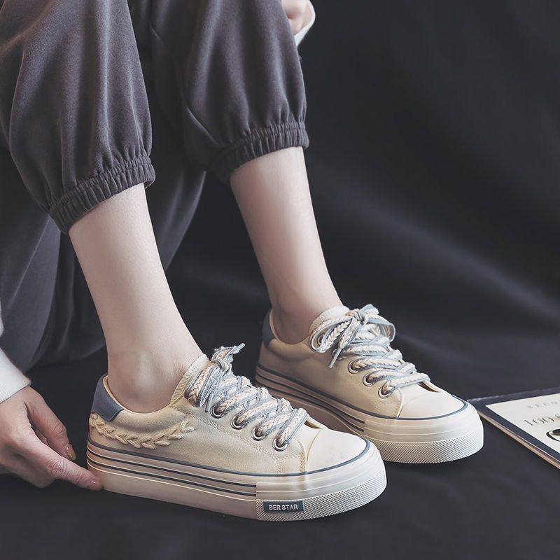 Giày Thể Thao Canvas Màu Đen Thời Trang Cho Nữ