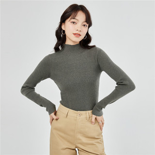 Áo len nữ giordano 13353811 cổ giả màu trơn thời trang
