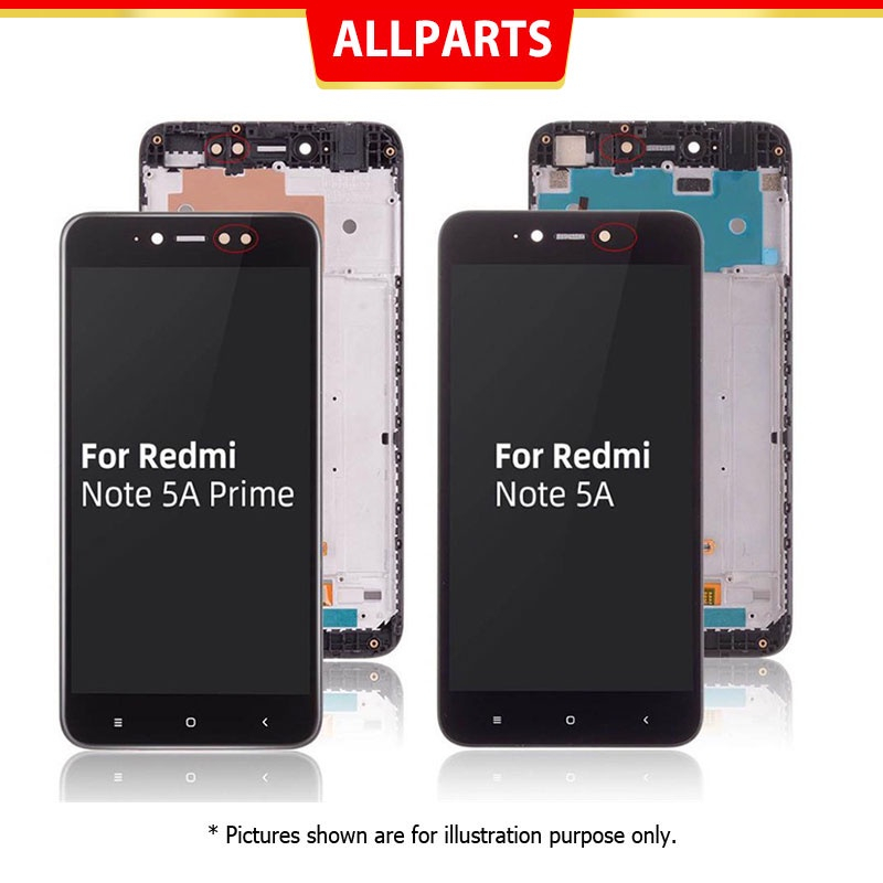 Màn Hình Cảm Ứng LCD 5.5 "Cho XIAOMI Redmi Note 5A Kèm Khung Y1 Lite