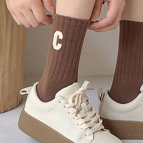 GJCUTE 1 Đôi Tất Cotton Cổ Cao In Hình Cá Mập Đáng Yêu