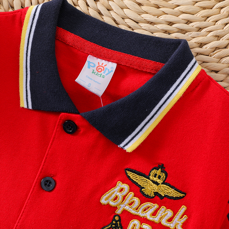 Áo Sơ Mi Cotton Có Cổ Thời Trang Hàn Quốc Dành Cho Bé Trai