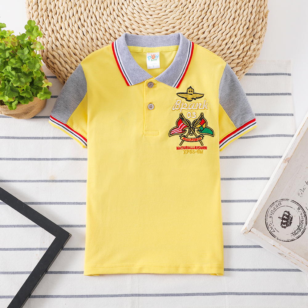 Áo Sơ Mi Cotton Có Cổ Thời Trang Hàn Quốc Dành Cho Bé Trai