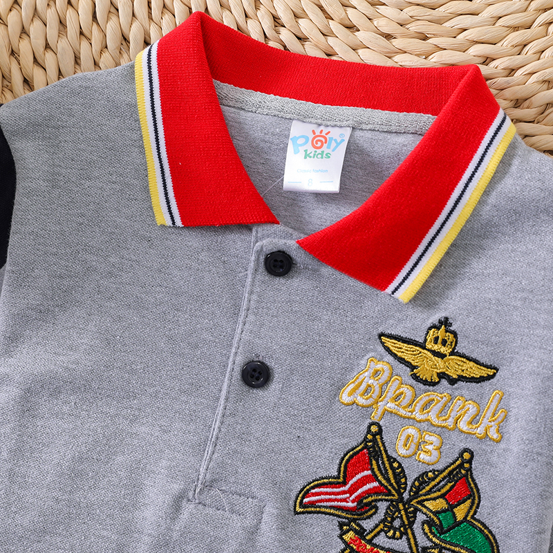 Áo Sơ Mi Cotton Có Cổ Thời Trang Hàn Quốc Dành Cho Bé Trai