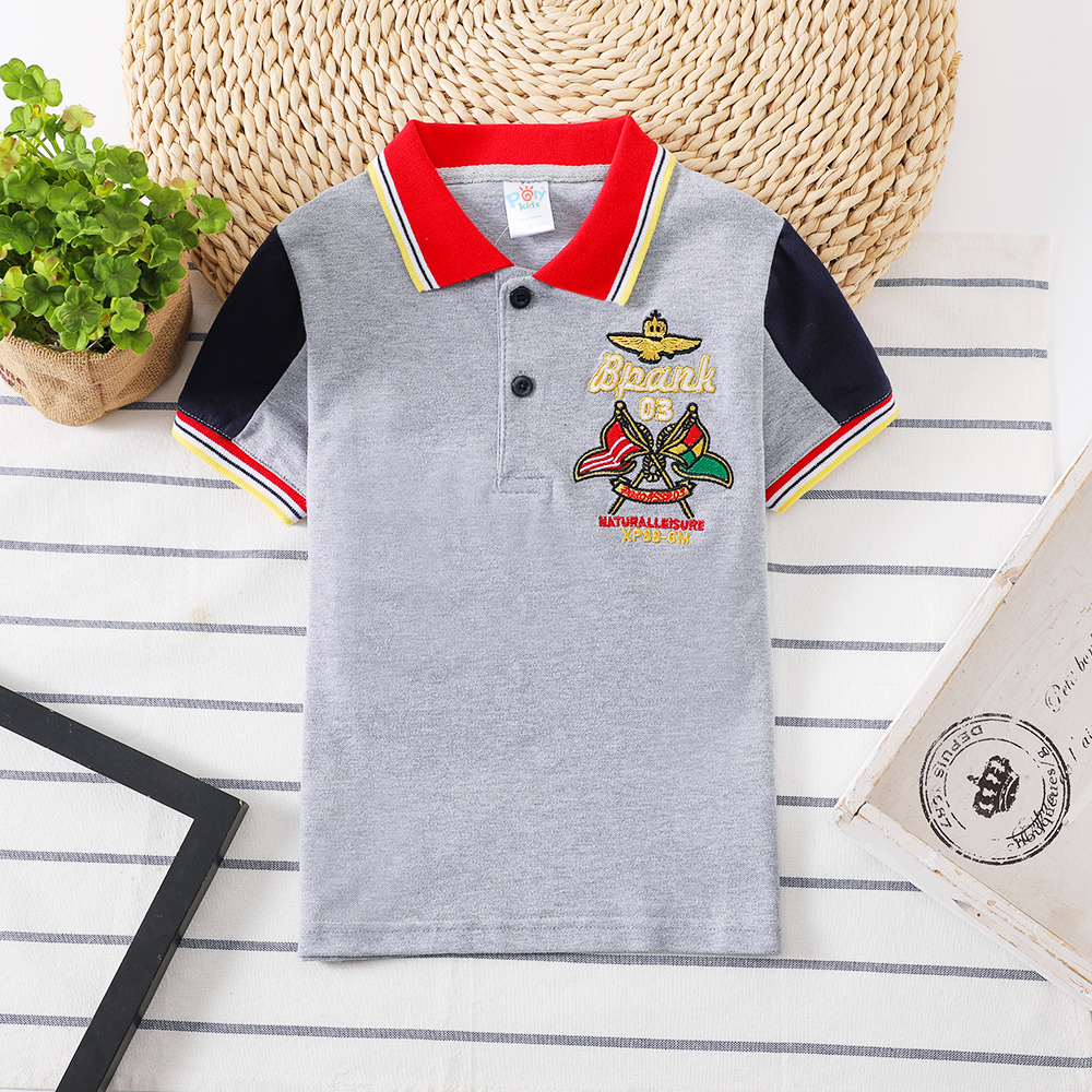 Áo Sơ Mi Cotton Có Cổ Thời Trang Hàn Quốc Dành Cho Bé Trai