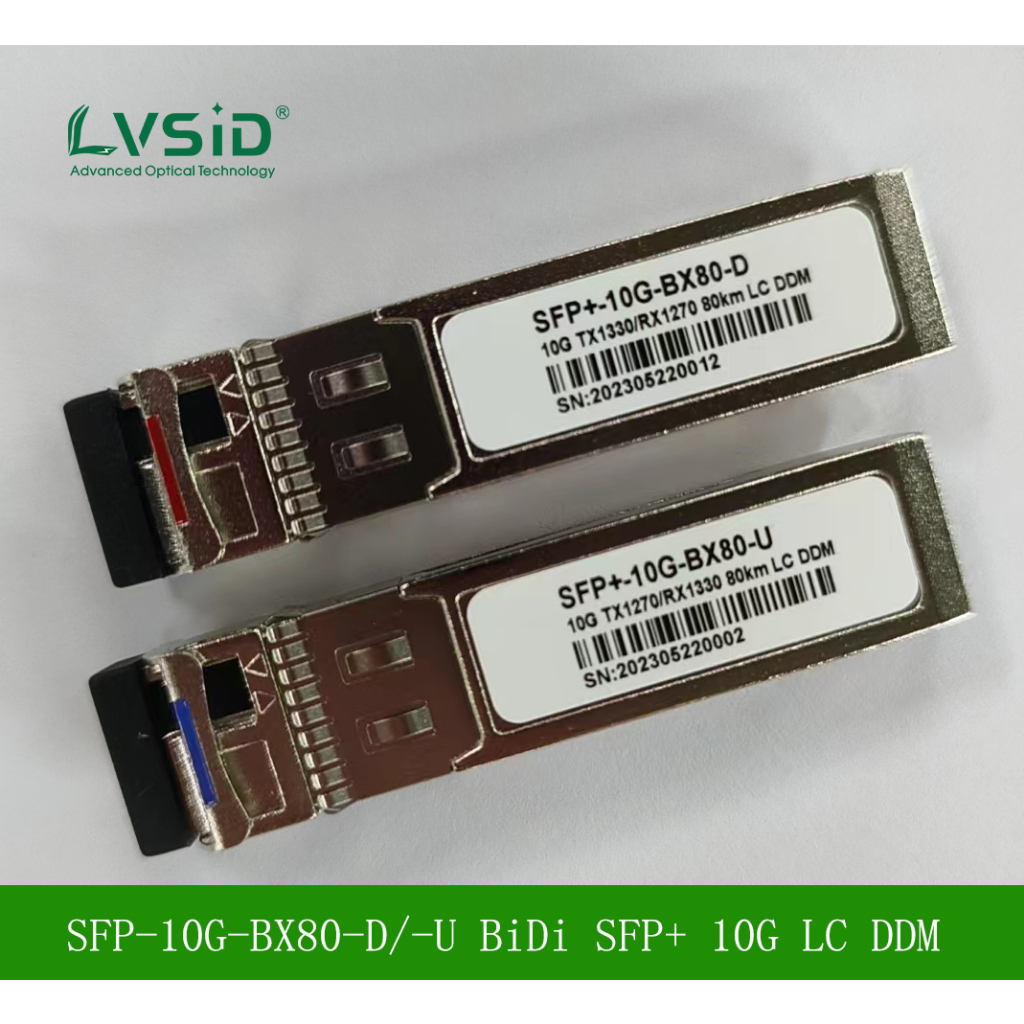 SFP-10G-BX80-D / SFP-10G-BX80-U TƯƠNG THÍCH JUNIPER BiDi PAIR SFP + 10G 80KM TRUYỀN ĐỘNG HỌC