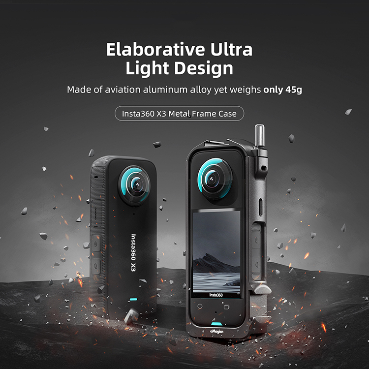 Khung Hợp Kim Nhôm Bảo Vệ Máy Ảnh Insta360 X3