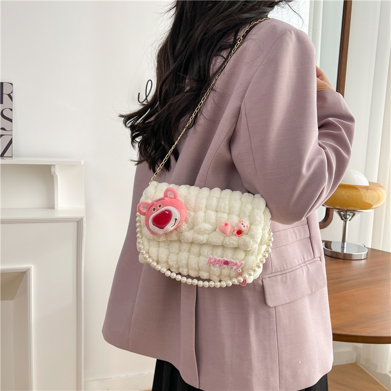 Túi Đeo Chéo Hình Vuông Đan Len Thủ Công DIY