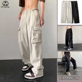 Quần túi hộp nam nhiều túi thời trang phong cách hàn quốc simple quần kaki fashion unisex quần baggy nam Hàn Quốc cargo pants