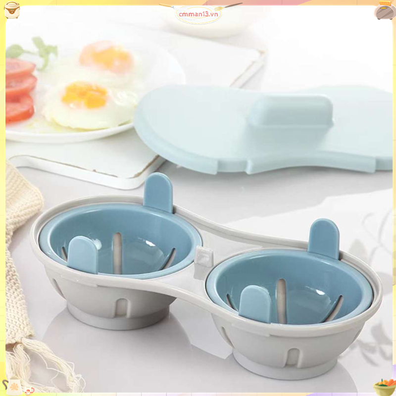 Best cook Lò Vi Sóng Trứng Poacher Không Độc Hại An Toàn Hai Lớp Ngăn Khay Hấp Vật Dụng Nhà Bếp cmman13.vn