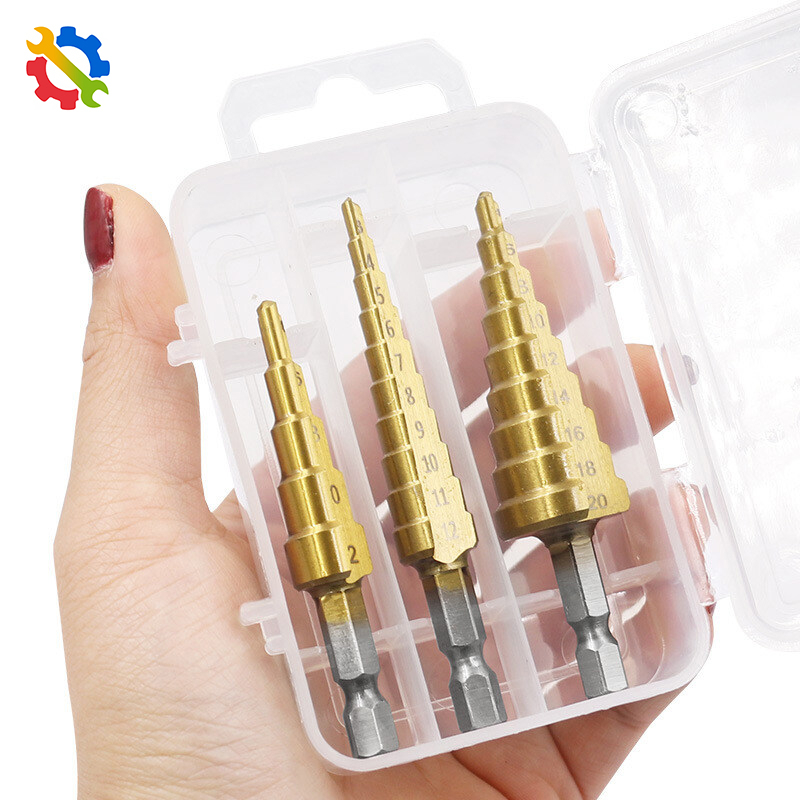 3Pcs Mũi Khoan Lục Giác 3-12 / 4-12 / 4-20