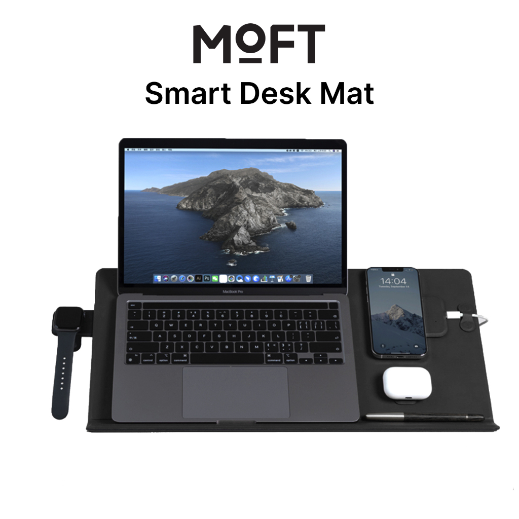 MOFT Multi Functional Desk Mat Giá Đỡ Máy Tính Bảng Bằng Da pu Nhiều Góc Chống Nước Đa Năng