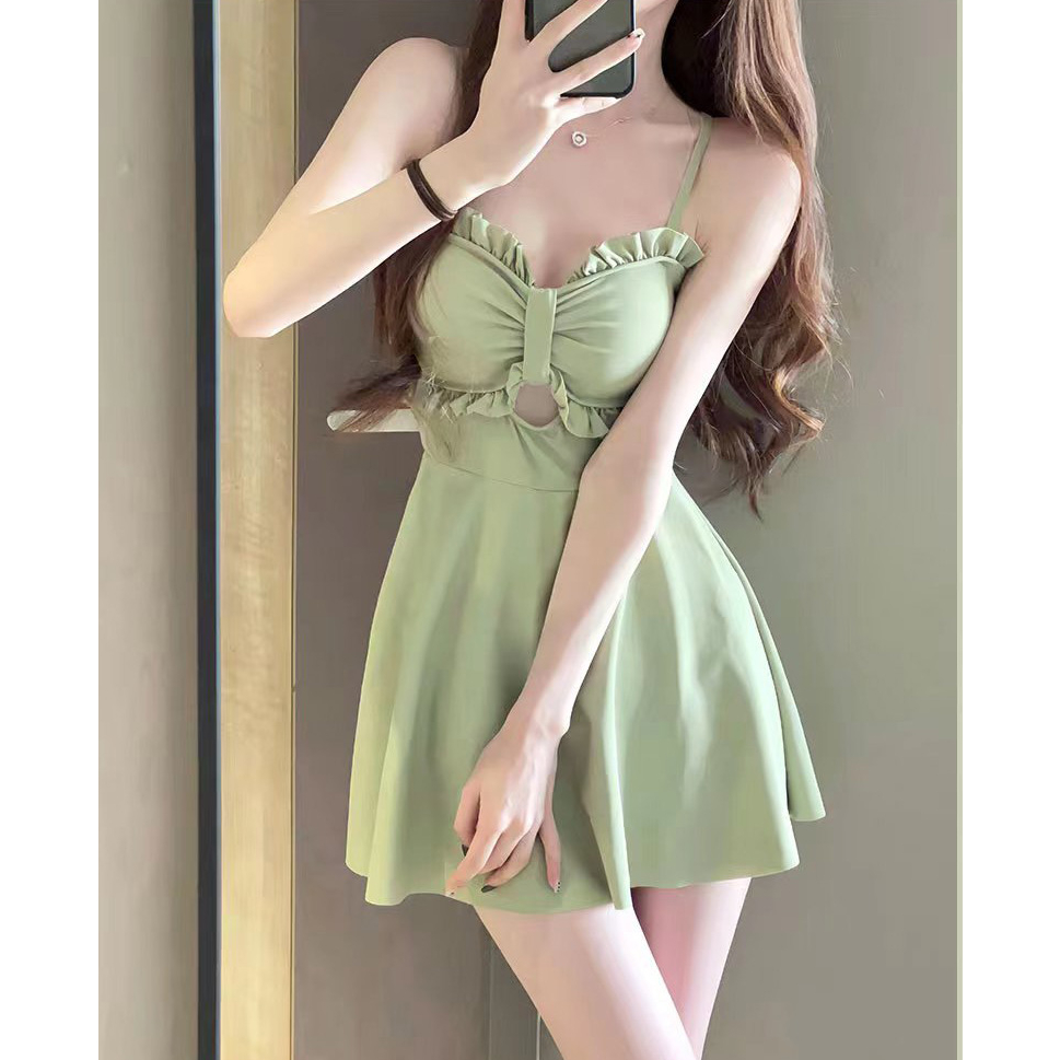 Bộ Đồ Bơi 2 Mảnh Áo Tay Dài Chống Nắng Kèm Vỏ Ngoài K270