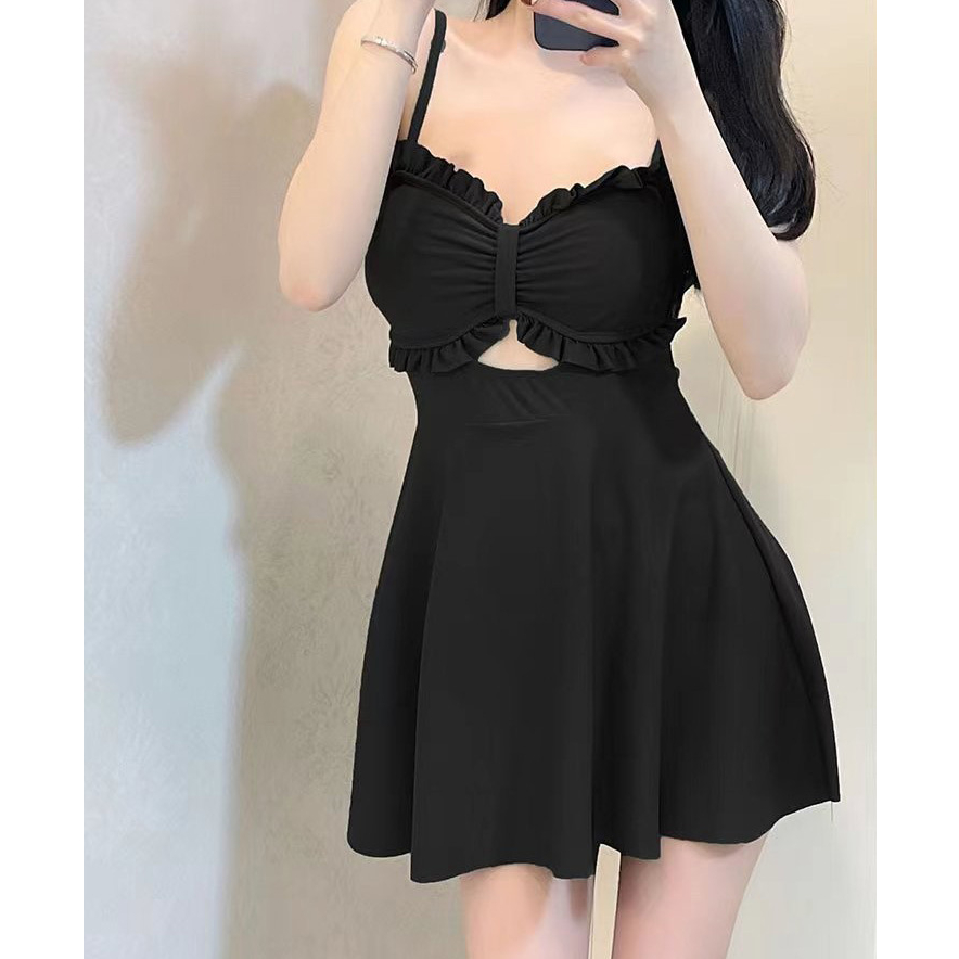 Bộ Đồ Bơi 2 Mảnh Áo Tay Dài Chống Nắng Kèm Vỏ Ngoài K270