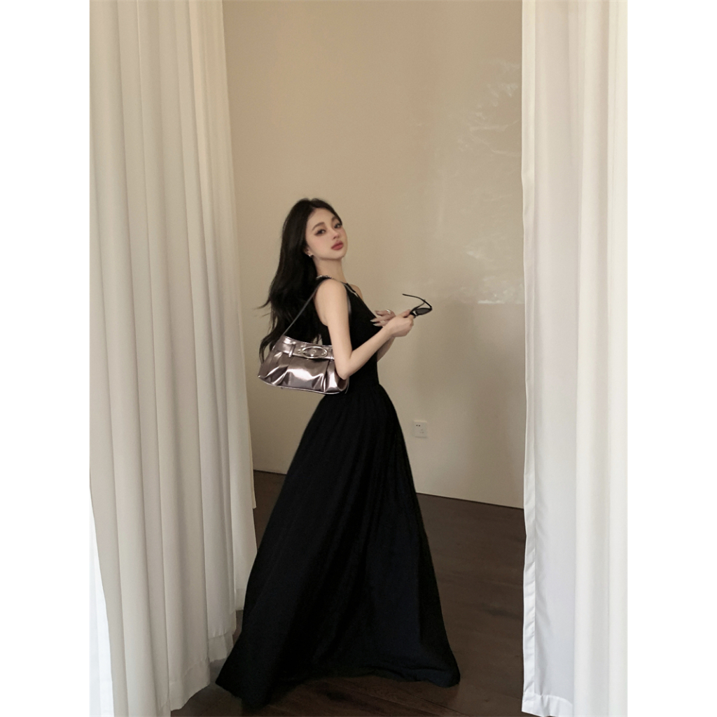 Đầm Dài Dáng Chữ A Sát Nách Phong Cách Pháp Thời Trang Mùa Hè Cao Cấp Cho Nữ áo kiểu hàn quốc mùa hè