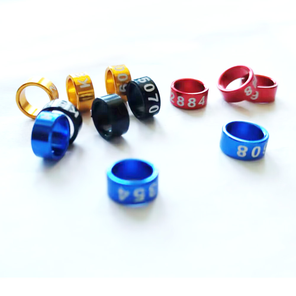 Set 20 Vòng Đeo Chân Nhận Diện Chim Vẹt 3mm Đến 8mm