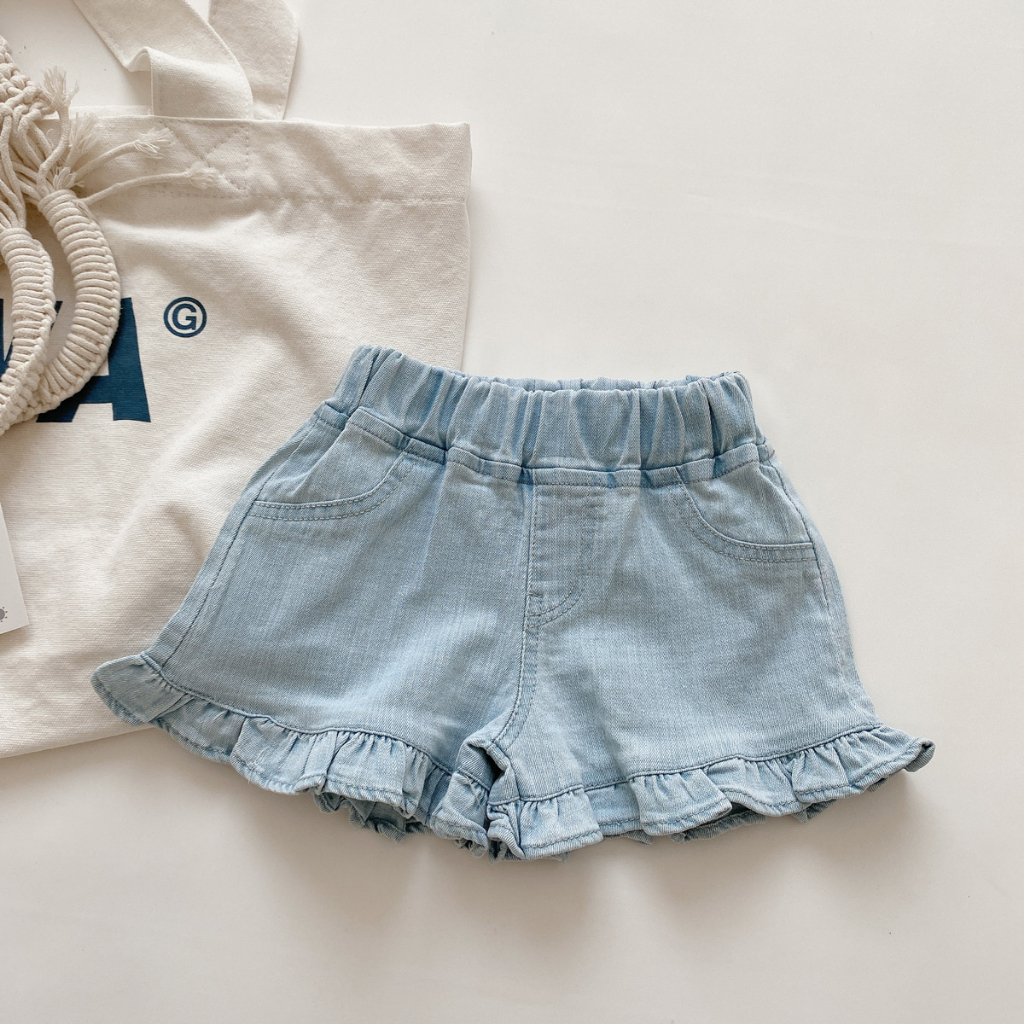 Sun baby Quần jeans Lửng Phong Cách Hàn Quốc Thời Trang Cho Nữ