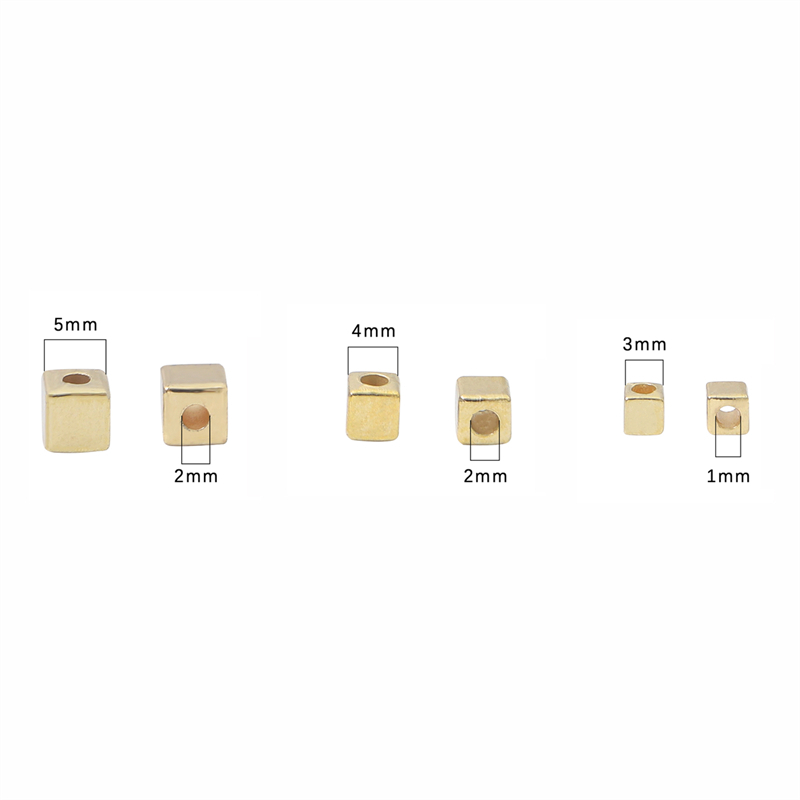 Beadia Túi 100-300 Hạt Nhựa Vuông Góc Vuông 3-5mm Làm Trang Sức Thủ Công