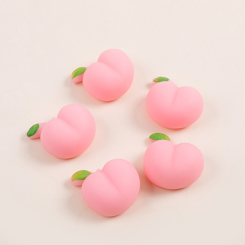 * Đồ Chơi Bóp Mềm Giúp Giải Tỏa Căng Thẳng Hình Quả Đào Màu Hồng Dễ Thương MARGIE T.