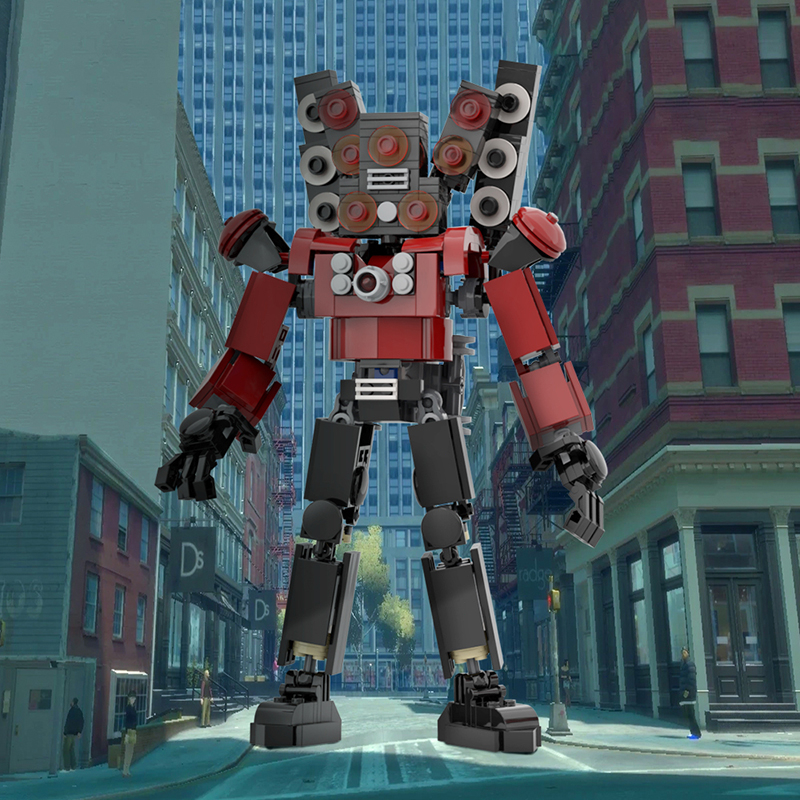 Bộ Đồ Chơi Lắp Ráp Mô Hình Toilet Skibidi VS Camerman Titan 27CM Siêu nét