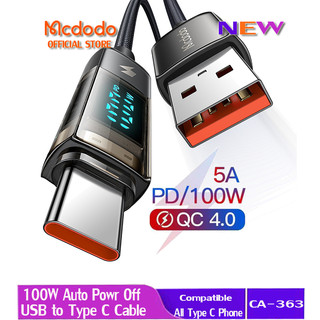 Mcdodo Dây Cáp Sạc Nhanh usb Sang type c 100w Cho huawei realme ca-363