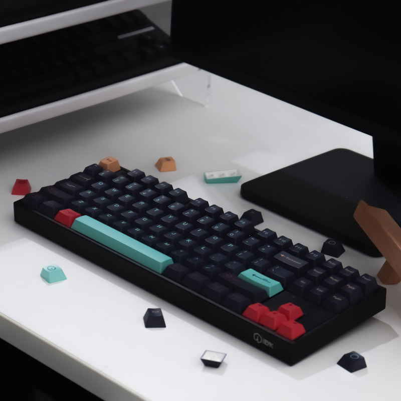 Bộ Bàn Phím Cơ Màu Đen PBT 64 / 87 Chuyên Dụng Cho Game Thủ