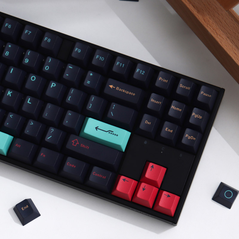 Bộ Bàn Phím Cơ Màu Đen PBT 64 / 87 Chuyên Dụng Cho Game Thủ