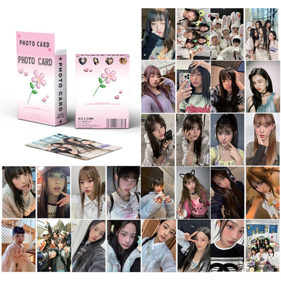 Hộp 50 Ảnh Lomo Card Lesserafim Nhóm Nhạc Kpop