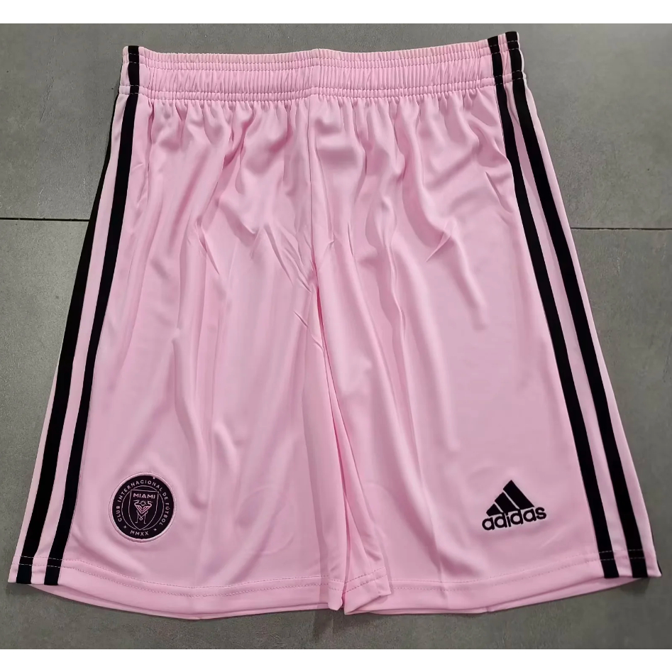 Melissi Inter Miami Quần Short Bóng Đá Màu Hồng Đen Cho Nam