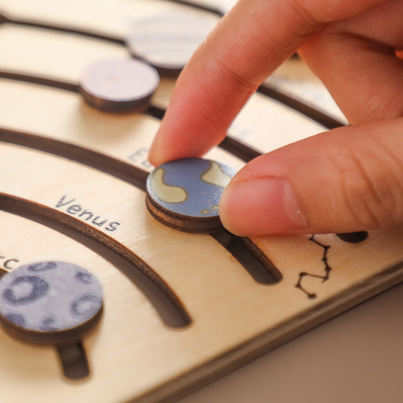 Bảng Đồ Chơi Xếp Hình Hệ Mặt Trời Nhiều Tầng Hình Phi Hành Gia Mặt Trời Cho Bé