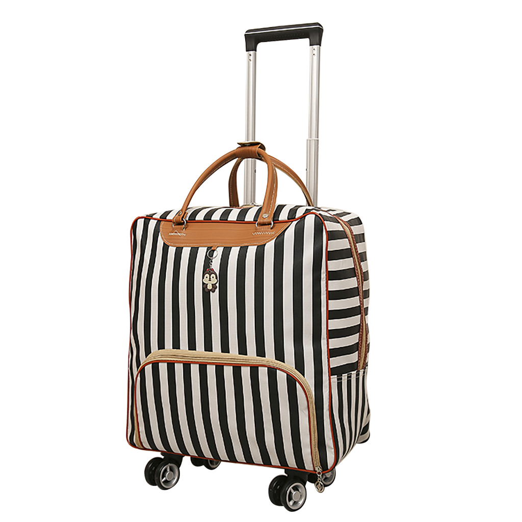 Túi Hành Lý Xe Đẩy Dung Lượng Lớn Vali Da PU Chống Thấm Nước Có Bánh Đa Năng