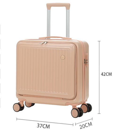 Vali xách tay 18 inch khóa 3 số bảo mật Vali size 18 dáng vuông bề mặt nhám chống trầy xước