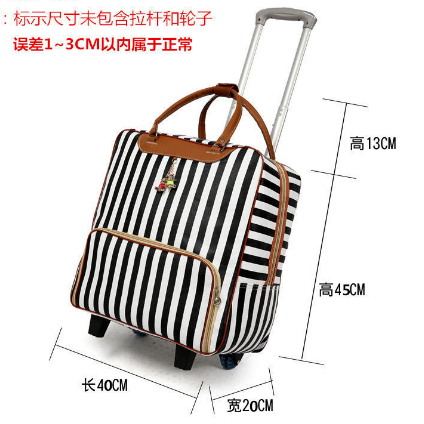 Túi Hành Lý Xe Đẩy Dung Lượng Lớn Vali Da PU Chống Thấm Nước Có Bánh Đa Năng