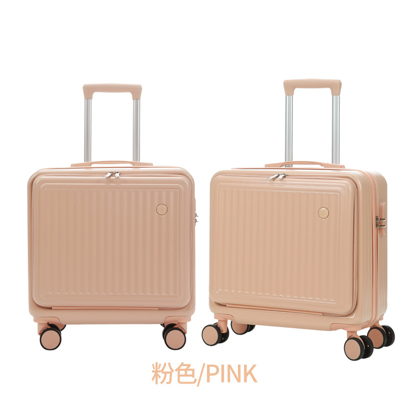 Vali xách tay 18 inch khóa 3 số bảo mật Vali size 18 dáng vuông bề mặt nhám chống trầy xước