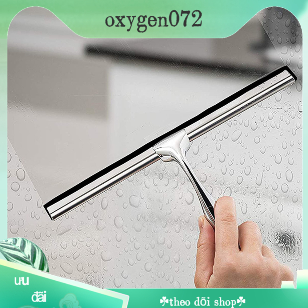 Chổi Lau Kính - Cây gạt kính inox - Cây Chổi Thép Không Gỉ Đa Năng cho Hộ Gia Đình Nhà Tắm Dụng Cụ Vệ Sinh Cửa Kính - Oxygen072