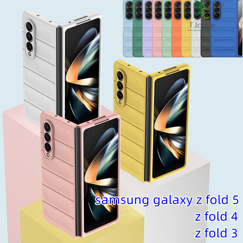 Ốp Điện Thoại PC Cứng Chống Trầy Xước Cho Samsung Galaxy Z Fold 5 Z Fold 4 Z Fold 3 Slim Color Z Fold 5 Fold 4 3