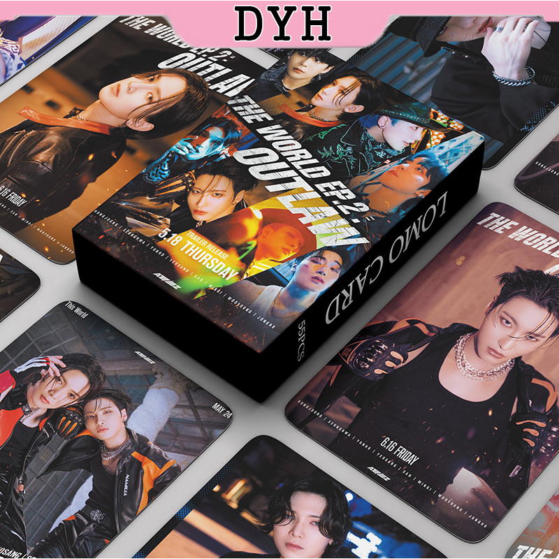 Hộp 55 Tấm Thẻ Hình Nhóm Nhạc ATEEZ