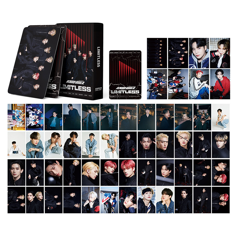 Hộp 55 Tấm Thẻ Hình Nhóm Nhạc ATEEZ