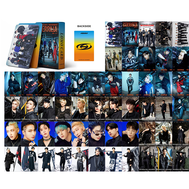 Hộp 55 Tấm Thẻ Hình Nhóm Nhạc ATEEZ