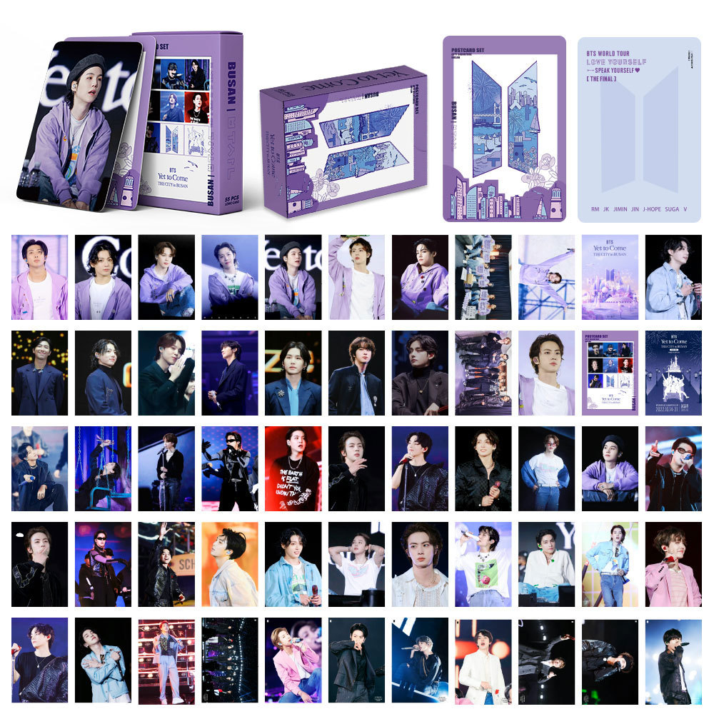 BTS LOMO Card Hộp 55 Ảnh Lomo card Yet to come KIT 7 FATES CHAKHO