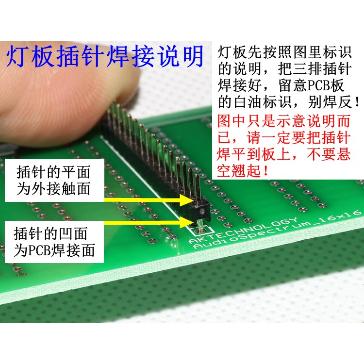 Mới Máy Chỉ Báo Âm Nhạc AK1616 Có Đèn LED Xanh Lá
