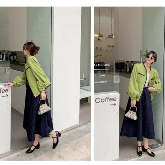 Giày Cao Gót Mary Jane 2023 Mũi Nhọn Bằng Da Đế Dày Tăng Chiều Cao 5CM Phong Cách Hàn Quốc