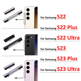 Dành cho samsung galaxy s22 s23 plus ultra 5g nút nguồn + bộ phận thay thế chìa khóa nút bên âm lượng